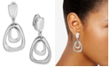 Charter Club Organic Orbital Drop Clip-On Earrings, Created for Macy's
